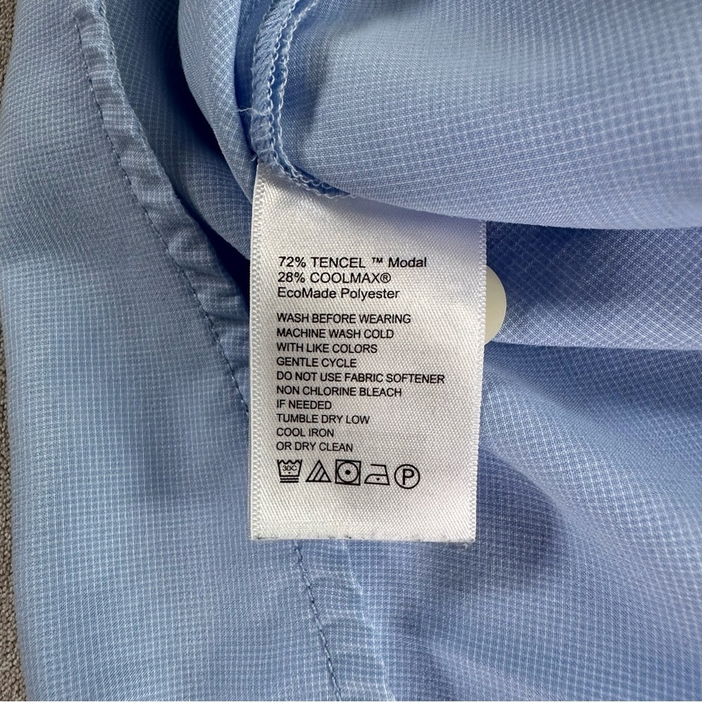 Tommy Bahama Coconut Point Island Zone Button Down Shirt. Blue. 3XLB. Minor Flaw - Picture 6 of 10